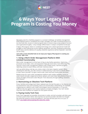 6 Ways Your Legacy FM Program is Costing You Money - Thumbnail 