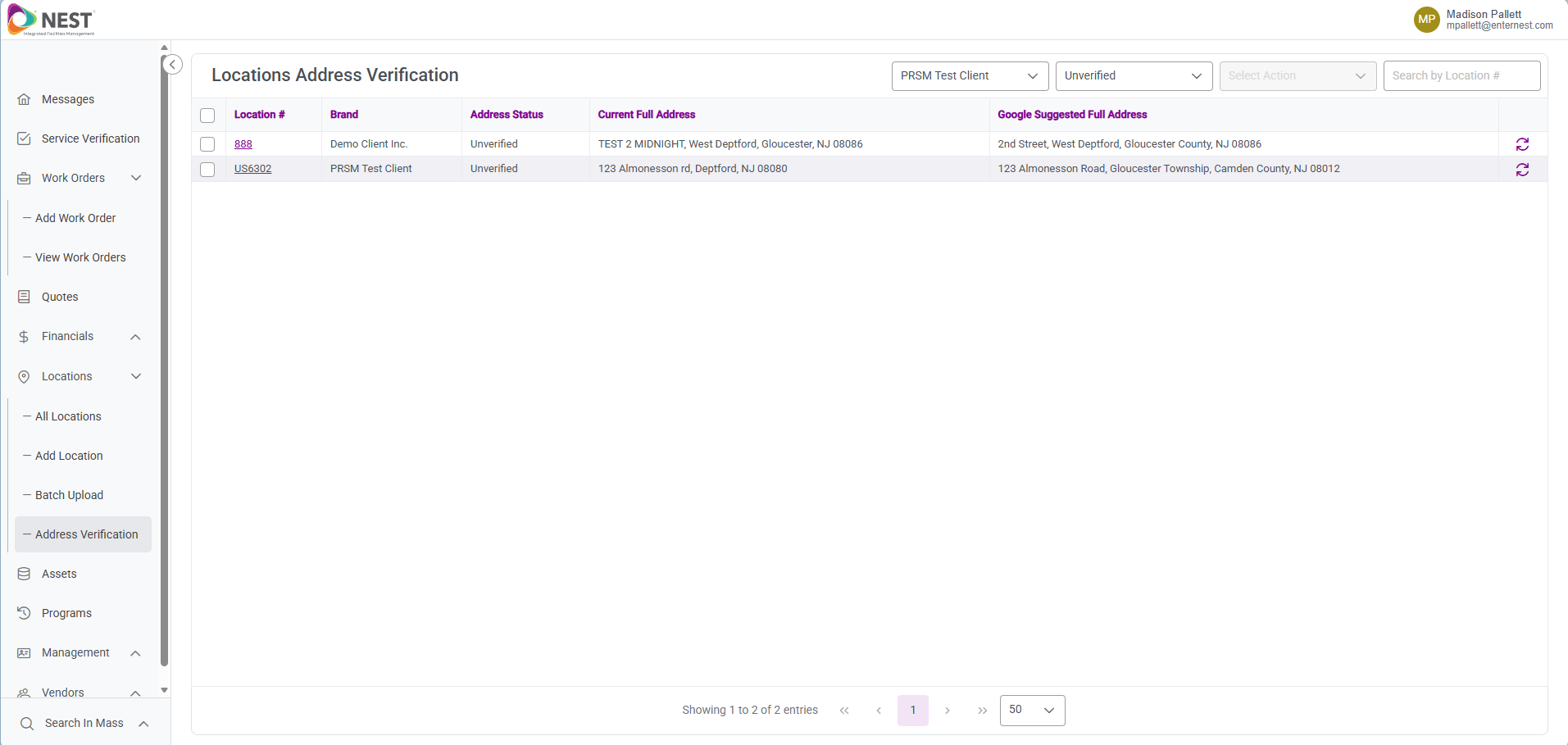 Location Address Verification 1.7.26